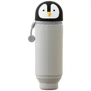 PuniLabo Single Zip Stand Up Silicone Pencil Case Penguin