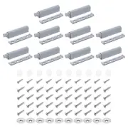 10PC Push to Open Door Latch, Bold Magnetic Push Latches, for Hidden Door, Grey