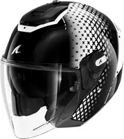 Shark RS Jet Stride, open face helmet , color: Black/White , size: L