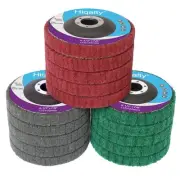 15Pcs 4.5" x 7/8" Nylon Fiber Flap Disc Polishing Grinding Wheel,Scouring pad...