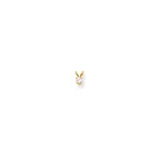 14K Yellow Gold AAA Real Diamond pendant
