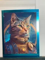 Happy Birthday Greeting Card Awesome Space Cat Go Where Dreams Take You Kitten