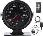 SKMWLMRAJ 60mm Tinted 17 Color Car Auto OBD2 Turbo Boost Pressure Gauge Meter Touch Change Color Display Racing Car Accessories 10V-15V Boost Meter(Intake Temp)