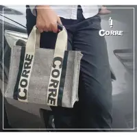 在飛比找蝦皮購物優惠-專櫃正品corre亞麻托特包（小）