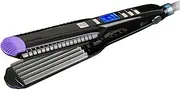 Crimping Iron Hair Crimper for Short Hair, Volumizing Crimper Fluffy Curling Iron, Corrugation Hair Curler Flat Iron Small Waving Corn Curl LCD Adjustable Temperature