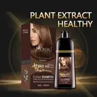 Mokeru Hair Dye Color Shampoo Natural Coconut/ Argan Oil Essence Dying Permanent
