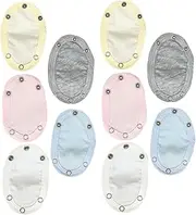 [Beatifufu] Cotton Bodysuit Extender Snap 10pcs Kids Extender Romper Baby Jumpsuit Lengthening Piece for Boys Girls
