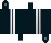 Scalextric C8236 Track Short Straight 3 inches