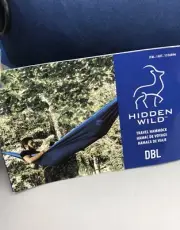 Hidden Wild Double Travel Hammock Nylon Blue - Brand New!