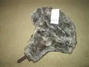Target youth boy's winter aviator hat-OSFM-brownish faux fur-buckles under chin