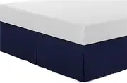 BBPM Bed Skirt Solid Color Bed Skirt Ruffled Bed Skirt Cover Bedroom Bed Cover Bed Skirt Non-Slip Mattress Cover Bedsheet/Bedspread,Blue,Twin/100 * 190cm