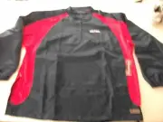 BOOMBAH Pullover NAVY & RED LONG SLEEVE USSSA 4XL 1/4 ZIP CAGE JACKET