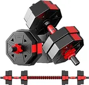 Adjustable Weights Dumbbells Set, Non-Rolling Adjustable Dumbbell Set, Free Weights Dumbbells Set Hexagon, Weights Set for Home Gym, 20 Lbs