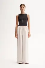 Mina Pant Ivory Size 14 | Elka Collective