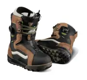 Vans Women's One & Done Hana Beaman Snowboard Boots Size 7 Brown/Black