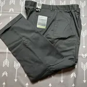 Dockers Premium Class A Gabardine Men’s Khaki Pants Sz 44” x 32” Gray NWT