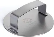 [JD Europe] Stainless Steel Round Shape Flat Bottom Grill Bacon Smashed Burger Panini Press