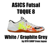 ASICS Futsal Shoes TOQUE 8 1113A044.100 White / Graphite Grey
