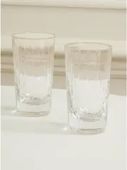 [Christofle] Christofle - Iriana Set Of Two Crystal Highball Glasses - Clear - One size One size Neutrals