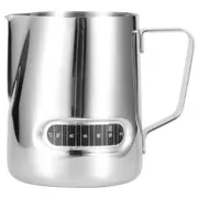 Stainless Steel Frothing Tool 600ml Coffee Pitcher Milk Jug Thermometer