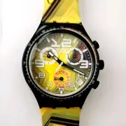 Swatch Irony Chronograph Watch STROKE LIGHT YCB4010 New in box with paperwork