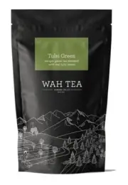 Wah Tea Tulsi Green Tea Loose Leaf Kangra Valley | 200g free shipping world wid