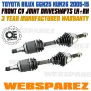 2 x CV Joint Shafts for Toyota Hilux GGN25R KUN25R KUN26R SR5 Standard Height (for: Toyota)