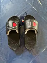 Champion Youth Boy's Super Slide Slip On Sandals Black Size Youth 2
