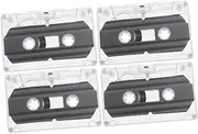 LIFKICH DIY Recording Cassette Tapes 4pcs 30-Minute Blank Cassette Tapes Shell