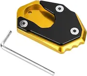 ZHAOYUFEN Compatible With Z900 RS Z650 Z800 Z1000 R SX NINJA 650 Ninja 1000sx CNC Motorcycle Kickstand Pad Foot Side Stand Extension Pad 2024(No Logo-Gold)