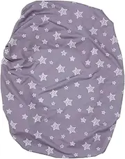 BIUDECO Changing Table Pad Sheet Reusable Newborn Cover Elastic Wrap Grey Stars Multipurpose for Boys Girls