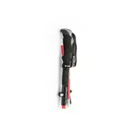 33cm 5-section Outdoor Folding Trekking Pole Aluminum Alloy Folding Stick Multifunctional Walking Stick Cane-Red