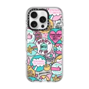 iPhone 16 Pro Clear Case MagSafe Compatible Self Care Stickers
