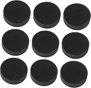 GANAZONO 9Pcs Official Regulation Ice Hockey Thick Black Training for Adults for Ice Rinks Hockey for Skill Development Competitions
