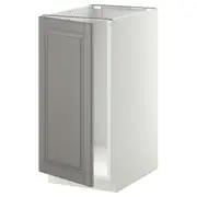 METOD base cab f sink/waste sorting, white/Bodbyn grey, 40x60x80 cm