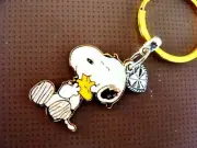 Peanut's SNOOPY the Dog and WOODSTOCK KEYCHAIN Jewelry - Charlie Brown's Beagle