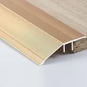 THBSHZMZR Aluminum Reducer Floor Transition Strip, Threshold Ramp Height 15mm 25mm, Door/Carpet/Tile Edging Trim Strip, Wheelchair Ramp Home Entry Ramp(Gold,90x5.5cm (36" x 2.2"))