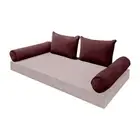 SLIPCOVER ONLY Contrast Full Style V4 Velvet Indoor Daybed Bolster Cushion AD368