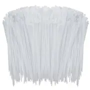 1000 Pcs White Zip Ties 6-Inch Self-Locking Nylon Cable Ties