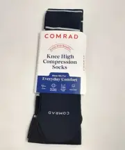 New, Black COMRAD Compression Knee High Socks XL (Size 13+)