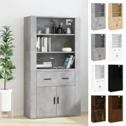 Highboard Engineered Wood Storage Side Cabinet Cupboard Multi Colours vidaXL