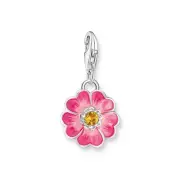 THOMAS SABO Pink Flower Silver Charm