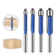 1/4" Shank Straight Flush Trim Router Bit Set Woodworking Template Cutter