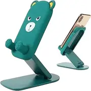 Desk Phone Holder - Foldable Tablet Stand Phone Desk Holder,Height Adjustable Mobile Cradle Bracket, Portable Desktop Accessories for Travel Home Work