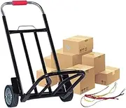 Portable Folding Hand Truck,340LB Capacity Aluminum Dolly Cart,Foldable Trolley with Wheels,Sack Truck for Luggage, Travel, Moving, Shopping, Office Use, Black