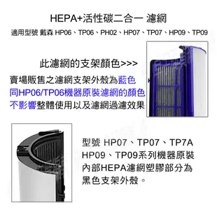 台灣現貨 適用Dyson濾網  HP06 TP06 TP07 TP7A 2合1濾網 HEPA 去甲醛濾網 空氣清淨機濾網