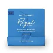 D'Addario Royal Alto Saxophone Reeds, Strength 3, Pack of 25