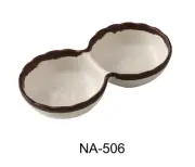 Yanco China NA-506 Nature Art White Melamine 4 oz. Condiment Server - 4 Doz