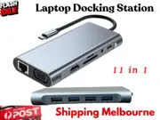 Laptop Docking Station USB-C HUB Type-C PD USB 3.0 Adapter 4K HDMI VGA TF SD