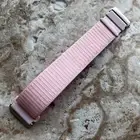 Pearl Pink Sports Hook and Loop Adjustable Nylon Band Strap for Fitbit Versa